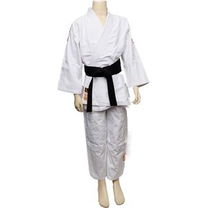 Judopak Nihon Rei 2.0 borduring | Zwart (Maat: 120)