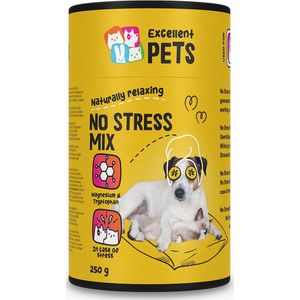Excellent No Stress Mix – Ter ondersteuning bij stresssituaties – Geschikt voor honden en katten – Poeder - 250 gram