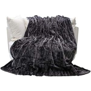 PromoHome - Luxe Knuffeldeken - 150x200 cm - Zachte Fleece Plaid voor Bank en Bed