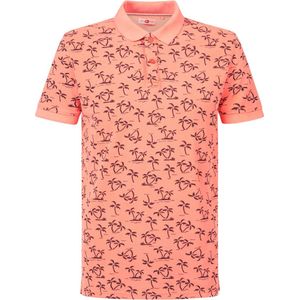 Petrol Industries - Heren All-over print polo - Roze - Maat XL