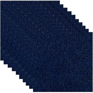 Tapijttegels zelfklevend gestreept antislip wasbaar duurzaam slijtvast voor kantoor slaapkamer woonkamer badkamer keuken blauw 30-x-30-cm Tapijttegels