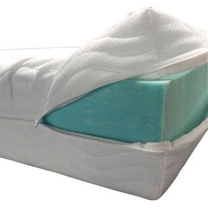 Losse Matrashoes-matrasvernieuwer-Luxe Dubbeldoek MATRAS HOES - AFRITSBAAR TIJK 90x210x20 cm