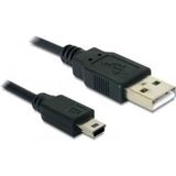 Delock USB 2.0 A Male naar USB 2.0 Mini Male - 0.70 m