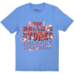 The Rolling Stones - Hackney Diamonds Shatter Heren T-shirt - L - Blauw