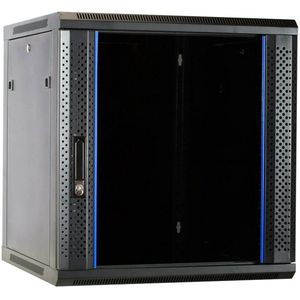DSIT - 12U Wandkast - Glazen Deur - Serverbehuizing - 19 Inch - Ongemonteerd