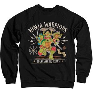 Teenage Mutant Ninja Turtles Sweater/trui -M- Ninja Warriors No Rules Zwart