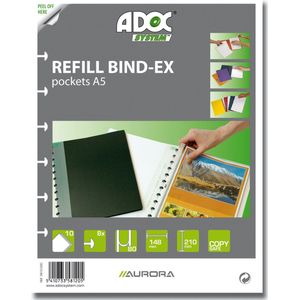 Adoc Bind-Ex Navulling A5 10 x set van 10 hoezen