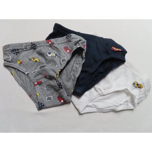 Onderbroek - Slip - 3 Pack - Jongens - Auto - 8 jaar