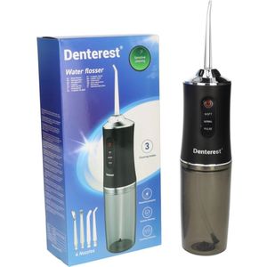 Denterest Waterflosser - Elektrische Monddouche - Draadloos en Oplaadbaar - Inclusief 4 opzetstukken