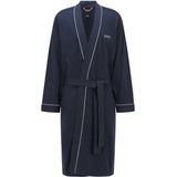 BOSS Kimono - heren ochtendjas (dun) - donkerblauw - Maat: XXL