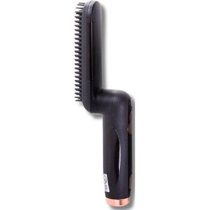 Professionele Baard Styler - Baard Stijltang - Draadloos - Baard Straightener - Inklapbaar - Baardborstel - Beard Brush - Elektrische Baard Borstel - voor Mannen - Temperatuurbereik 180- 200 ℃ - Zwart/Brons