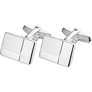 The Jewelry Collection For Men Manchetknopen Poli/mat - Zilver