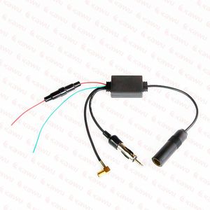 DAB+ - FM autoradio splitter met versterker - geen extra DAB antenne meer nodig!