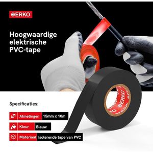 Isolatietape - Professionele flexibiliteit - Zwart - PVC
