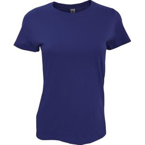 SOLS Dames dames Imperial Heavy Short Sleeve T-Shirt (Marine)