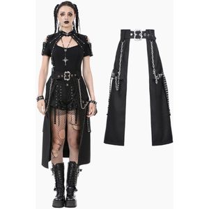 Dark in Love - Rebel Gear Punk Chain Rok - L - Zwart
