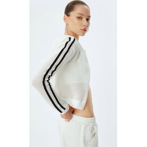 Strook Gedetailleerd - Sweatshirt - Volledige Ritssluiting met Capuchon