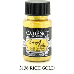 Cadence Dora Glas & Porselein verf Metallic Rich gold 01 013 3136 0050  50 ml