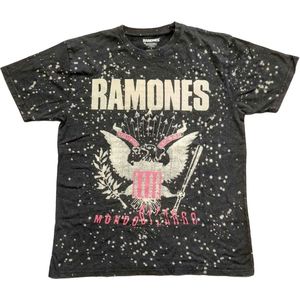 Ramones - Eagle Heren T-shirt - M - Zwart