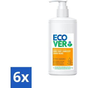 6 x Ecover - Handzeep - Citrus & Oranjebloesem - 250 ml - Handzeep - Citrus - Oranjebloesem - Verzorging - Zacht