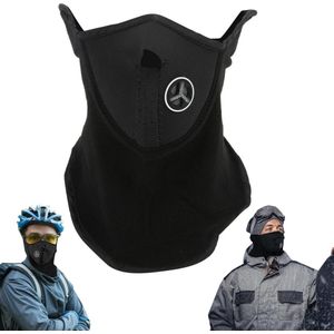 Gezichtsmasker, sport gezichtsmasker, fietsmasker, bergsport uitrusting, warm gezichtsmasker voor buiten, geschikt voor fietsen, skiën, bergbeklimmen en hardlopen in de winter (zwart)