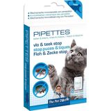 The Pet Doctor - Vlo en teek Stop Pipettes Kat - Katten - Dierenverzorging - Pipettes met fysisch-mechanische werking tegen vlooien, teken en mijten - 4 pipet zakjes