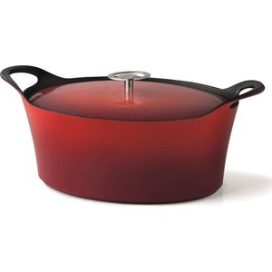 Cuisinox Volcan Gietijzeren Braadpan 29 cm Rood