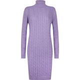 Gebreide Jurk - Effen - 3/4 Lengte - Normale Pasvorm - Lange Mouw