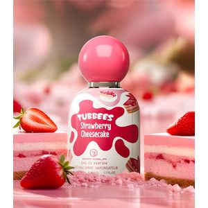 GRANDEUR Kinderparfum STRAWBERRY CHEESECAKE, 50ml, EAU DE PARFUM - Speelse Geuren voor Kinderen! Ontdek deze kleurrijke parfumset met 6 kindvriendelijke geuren voor jongens en meisjes. Perfect als of cadeau! Bestel nu en verras je kind!, communie
