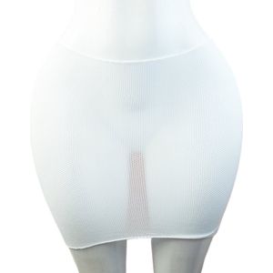 Rok - maat onesize - Doorzichtig kant wit Erotische sexy rokje