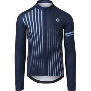 Fietsshirt AGU Men Faded Stripe Jersey LS Essential Deep Blue