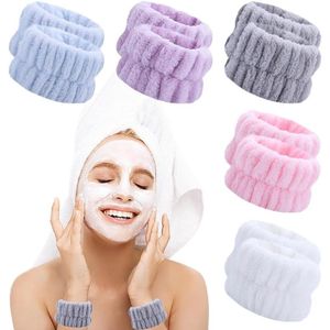Face Wash polsband - 10 stuks, microvezel, absorberend, veelkleurig, elastisch