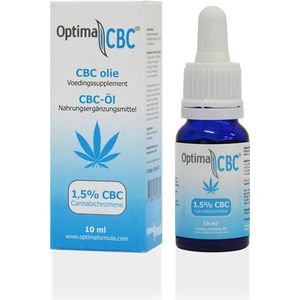 CBC olie 1,5%, Optima Formula, 100% zuivere CBC olie, 10 ml, Cannabichromene