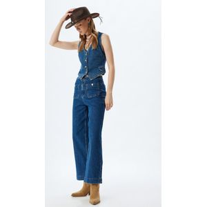 Hoge taille culotte Jeansbroek