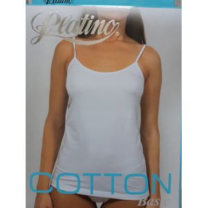 Platino basic spaghetti top maat L wit