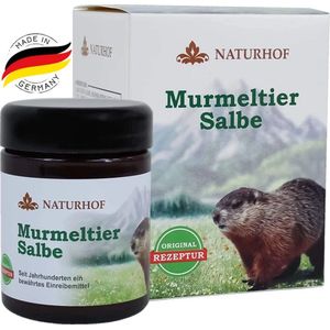 Naturhof - Originele Marmot Zalf - 100 ml - Marmotolie - Voedend Mild Duurzaam Hydrateert