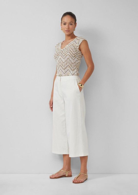 s.Oliver - Wide-Leg Culotte - Luxe Lyocell-Katoenmix