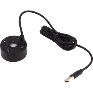 USB-Mistmaker met RGB LED-verlichting voor vijvers, wigwams en aquariums - Geen warmte - Eco-vriendelijke mistmachine - Eenvoudig te bedienen - 5V (ZWART)