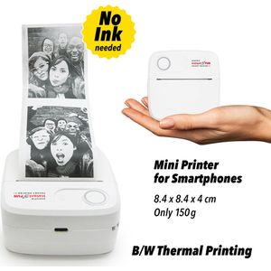 Easypix - InstantFun Pocket Printer P1 - Printer - Zwart - Thermisch Afdrukproces
