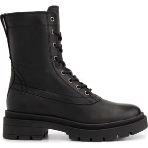 NoGRZ L.Woods Dames veterboots - Enkellaarzen - Zwart leer