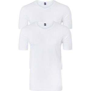 Alberto T-shirt West-Virginia 2-pack V-hals wit (3130N)