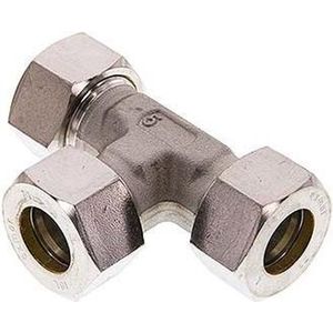 6L RVS T-stuk Snijring 315 Bar DIN 2353 - FL3T-C-ST-06-L