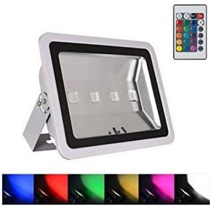 LED Bouwlamp / Schijnwerper RGB Gekleurde Verlichting - 400 Watt - Met Afstandsbediening