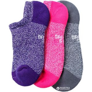 Nike Youth Performance Cushioned Enkelsokken 3-Pack - Roze/Grijs/Paars - Maat 38-42