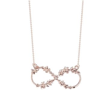 Infinity ketting - dames - rosegoudkleurig - cadeau voor vrouw - Liefs Jade