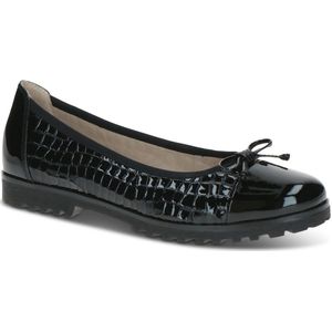 Caprice - 9-22150-45 - Ballerina's - Zwart Croco