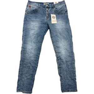 Karostar - Jeans - Met verschillende knopen - Blauw - Maat 46