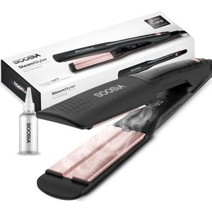 Soosia SteamStyler Stijltang met Stoom - Stijltangen - Hair Straightener - Stoomtechnologie