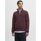 Jack & Jones - JPRBlamilano - Trui - Wijnrood - Halve Rits