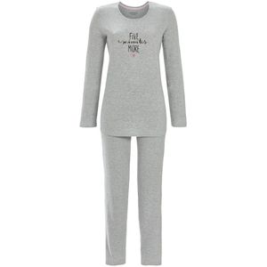 Grijze melange pyjama Ringella - Grijs - Maat - 38